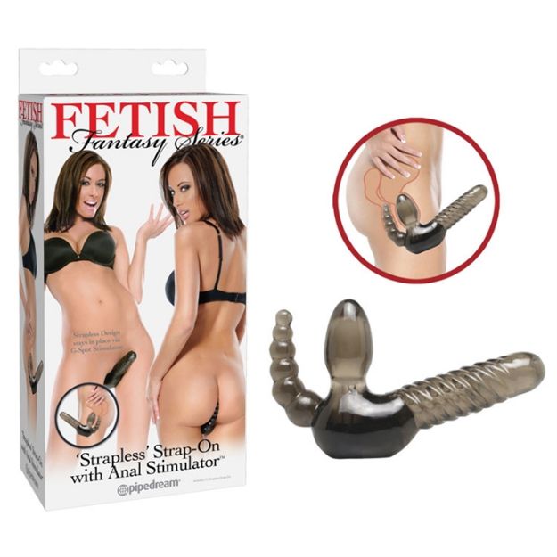 Image de FF STRAPLESS STRAP-ON WITH ANAL STIMULATOR