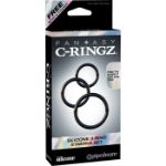 Image de C-RINGZ SILICONE 3-RING STAMINA SET NOIR