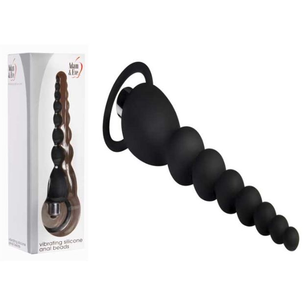 Image de VIBRATING SILICONE ANAL BEADS NOIR