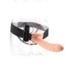 Image de FFS 8" VIBRATING HOLLOW STRAP-ON - FLESH