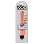 Image de King Cock 8" Vibrating Stiffy - Flesh