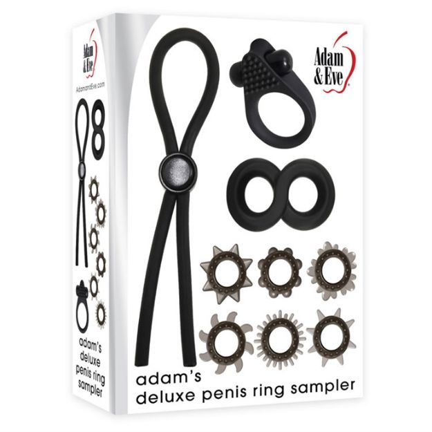 Image de Kit Adam's Deluxe Penis Ring Sampler
