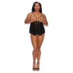 Image de Cupless Babydoll & Open Thong - Plus Size