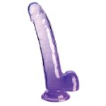 Image de King Cock Clear 9" With Balls - Purple