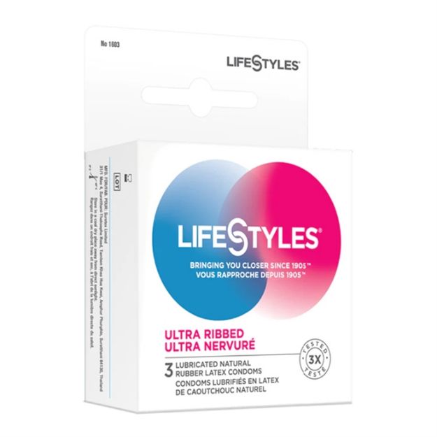 Image de Condom Lifestyle Ultra Nervuré 3/Bte